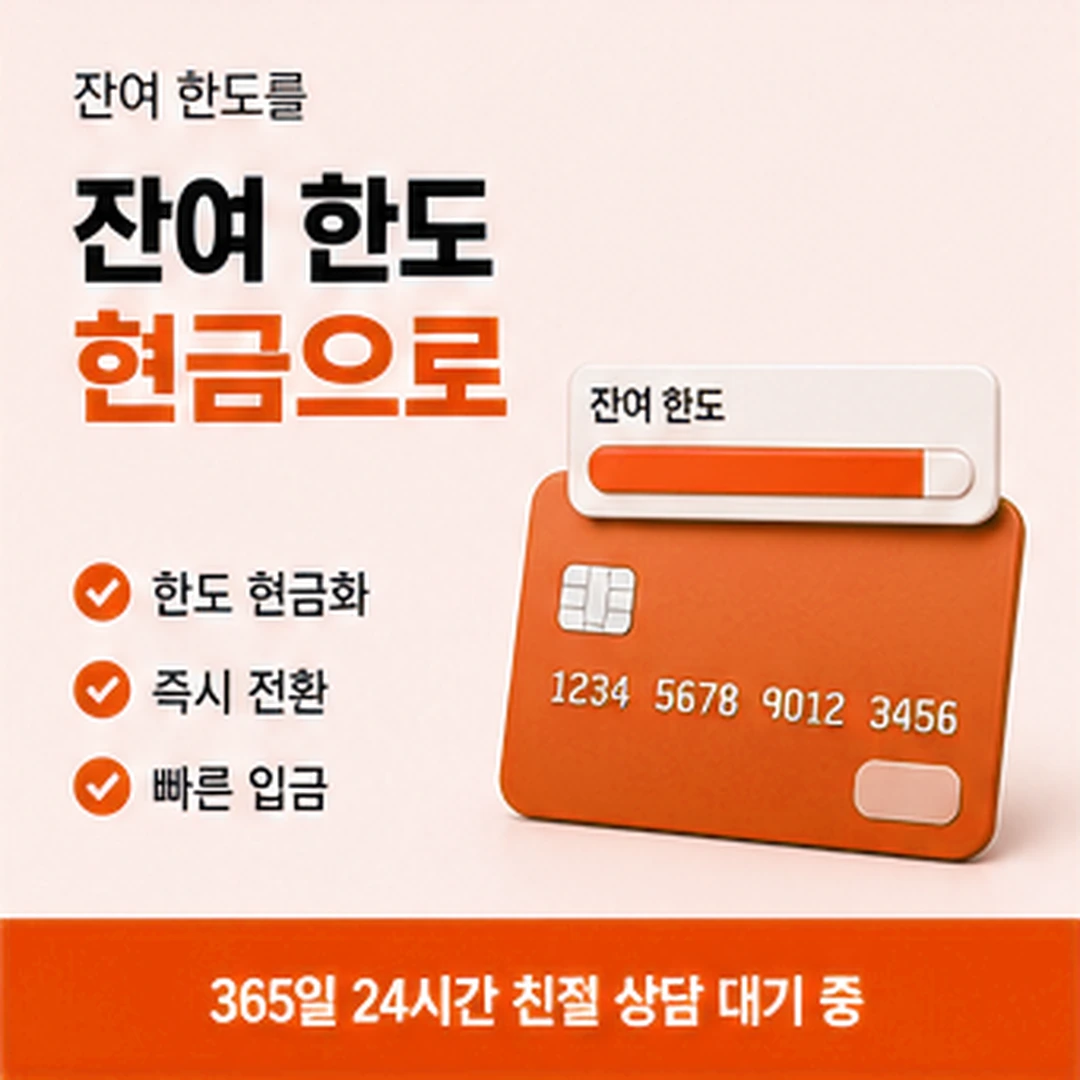 다음머니 신용카드깡 남은 폭 확인 방법 안내 배너